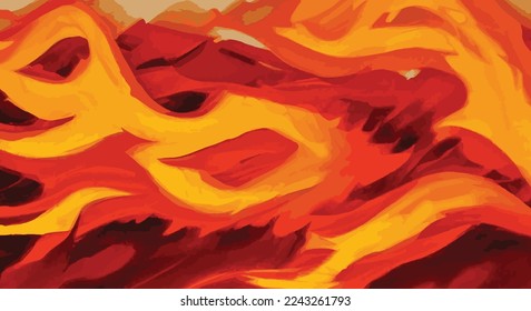 abstract flame and fire for your design eps10