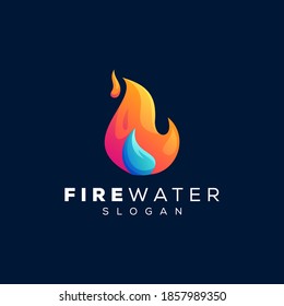 abstract flame gradient logo design