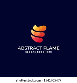 Abstract Flame illustration vector Design template. Suitable for Creative Industry, Multimedia, entertainment, Educations, Shop, and any related business
