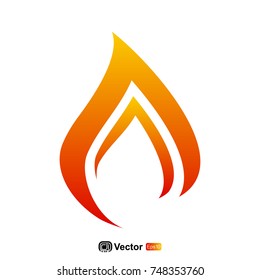 abstract flame logo