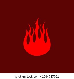 Abstract Flame Logo Design Template