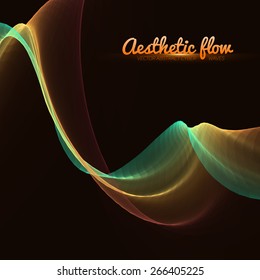 Abstract flame vector mesh background. Futuristic technology style. Elegant background for business presentations. Flying debris. eps10