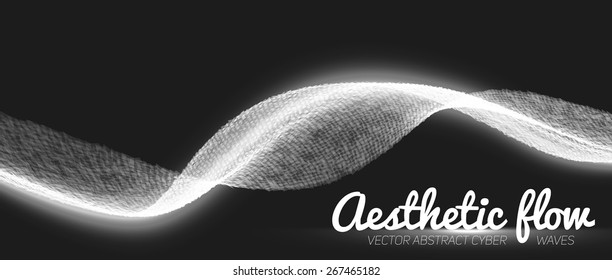 Abstract flame vector mesh background. Futuristic technology style. Elegant background for business presentations. Flying debris.