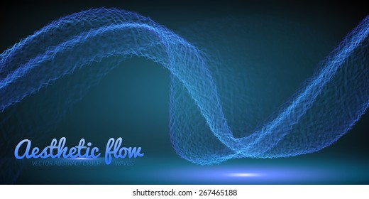 Abstract flame vector mesh background. Futuristic technology style. Elegant background for business presentations. Flying debris. 
