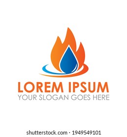abstract flame vector , power logo