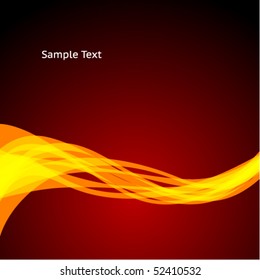 Abstract flame wave background