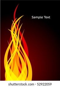 Abstract flame wave background