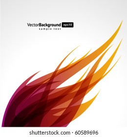 Abstract flame wave vector background