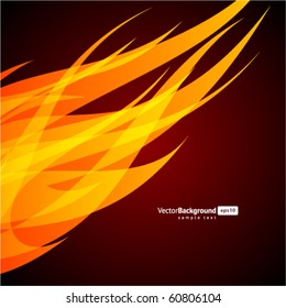 Abstract flame wave vector background