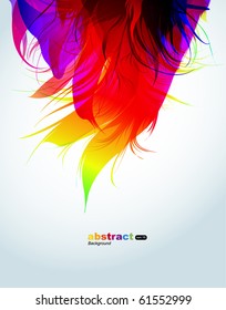 Abstract flame wave vector background