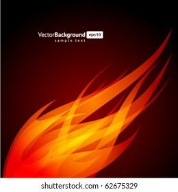 Abstract flame wave vector background