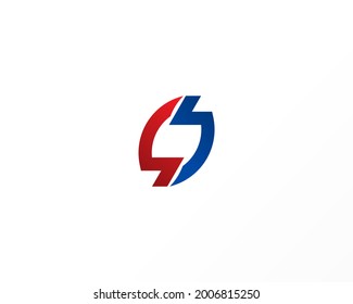 Abstrakte Design-Elemente für das Logo-Design von Flash