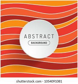 Abstract flat background with colorful wave. Modern banner or poster template. Vector design illustration.