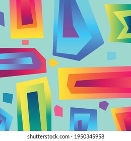 abstract flat background shape with beautiful gradation colors. good use for monitor screen, website background, wallpaper banner, hard cover book, exercise book cover and others