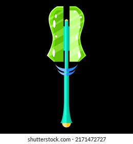 Resumen Símbolo de símbolo de símbolo de símbolo de símbolo para juegos con el logotipo de guerra de arma plana