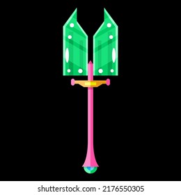 Resumen Símbolo de símbolo de símbolo de símbolo de símbolo para juegos con el logotipo de guerra de arma plana