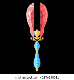 Abstract Flat Battleaxe Weapon War Logo Vector Design Style Icon Symbol Sign For Games