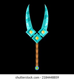 Abstract Flat Battleaxe Weapon War Logo Vector Design Style Icon Symbol Sign For Games