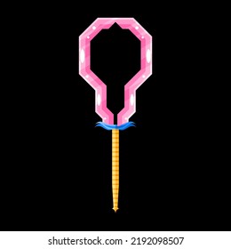 Abstract Flat Battleaxe Weapon War Logo Vector Design Style Icon Symbol Sign For Games