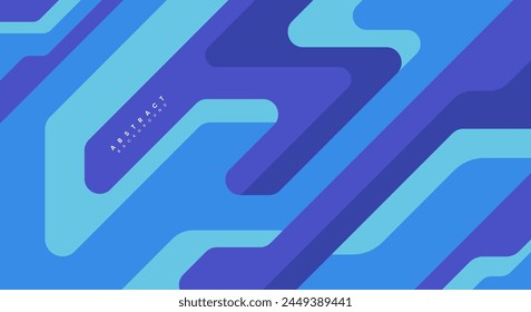 Abstract flat blue background vector