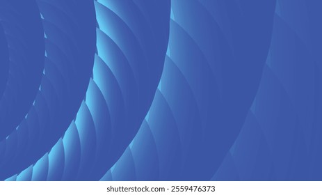 Abstract Flat Blue Gradinet Twigs Curve Background, Type 03