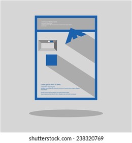 Abstract Flat Brochure Design.