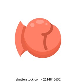 Abstract Flat Cartoon Active Lifestyle Training Exercising Sport Boxing Glove Vector Design Style Element Isolated Grades Learning Concept