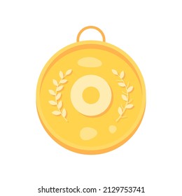 Resumen Dibujo plano Formación de estilo de vida activo Ejercicio de diseño de vectores de medallas deportivos Elemento de diseño Grados aislados Concepto de aprendizaje