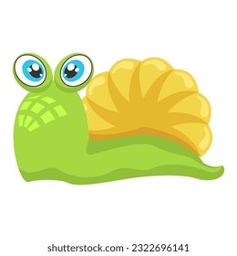 Abstract Flat Cartoon Animal Insect Snail Vector Design Style Elements Fauna Wildlife