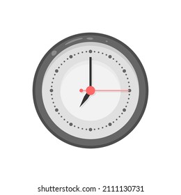 Abstract Flat Cartoon Education School College Study Clock Time Vector Design Style Element Isolated Grades Learning Concept