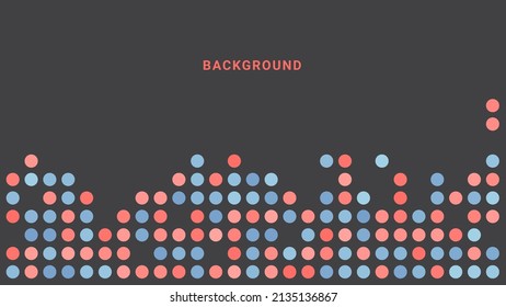 Abstract flat circle geometric multipurpose background