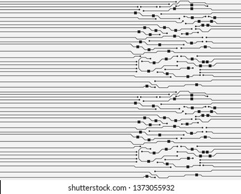 Abstract flat circuit board illustration
