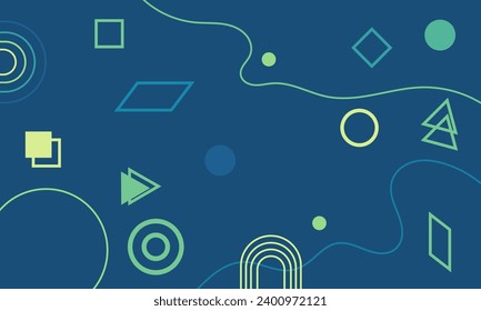 Abstract flat and clean background vector. geometric shape design template