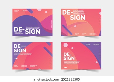 Plantillas de fondo de Anuncio de color plano abstracto