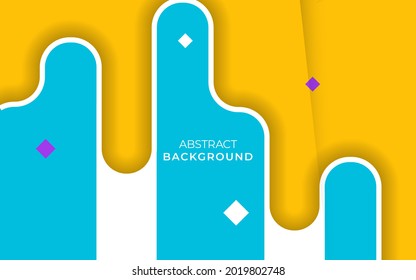 Abstract flat colorful geometric shapes background banner design