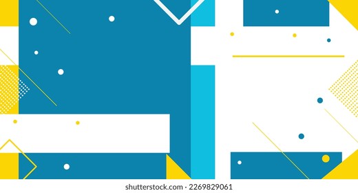 Abstract flat colorful geometric shapes background