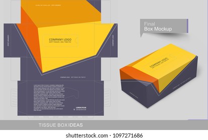 tissue paper box cover design