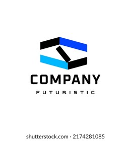 Abstract Flat Corporate Letter H