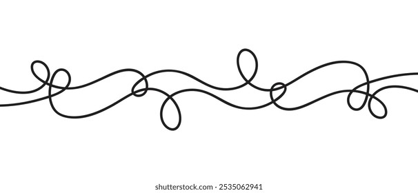 abstract flat curvy line art can be used background.