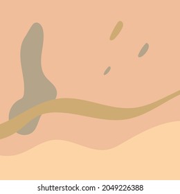 Resumen de diseño plano de fondo, decoración de diseño plano con colores pastel.