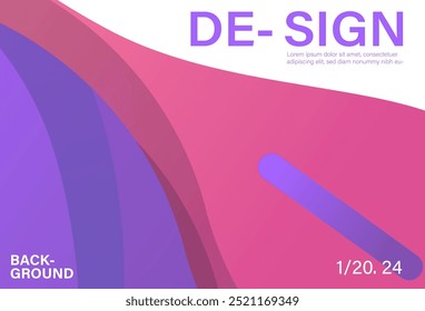 Plantillas de fondo de Anuncio de diseño plano Abstractas