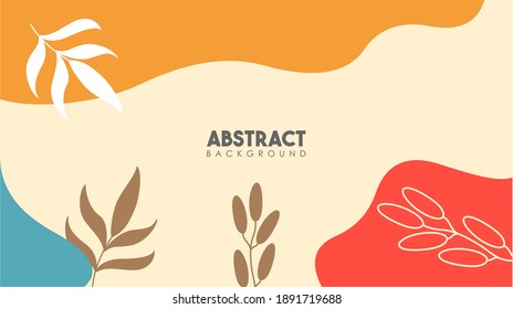 Resumen de diseño plano tema de fondo floral. Ilustración vectorial. Elemento para el diseño.