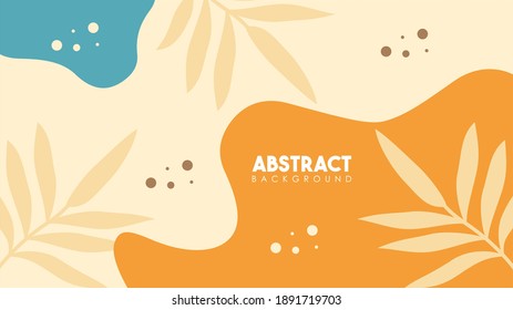 Abstract flat design floral background theme. Vector illustration. Element for design.