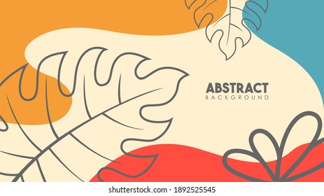 Resumen de diseño plano tema de fondo floral. Ilustración vectorial. Elemento para el diseño.