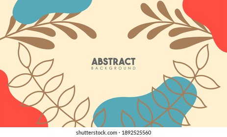 Resumen de diseño plano tema de fondo floral. Ilustración vectorial. Elemento para el diseño.