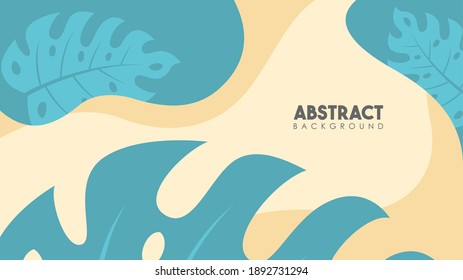Abstraktes, flaches Design, florales Hintergrund-Thema. Vektorgrafik. Element für Design.
