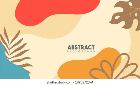 Resumen de diseño plano tema de fondo floral. Ilustración vectorial. Elemento para el diseño.