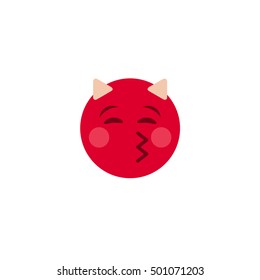 Abstract flat design halloween emoji icon