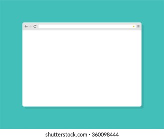Abstract flat design internet browser template
