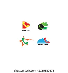 Abstract flat design simple vector ringing phone icon. Telephone symbol isolated on a white background illustration